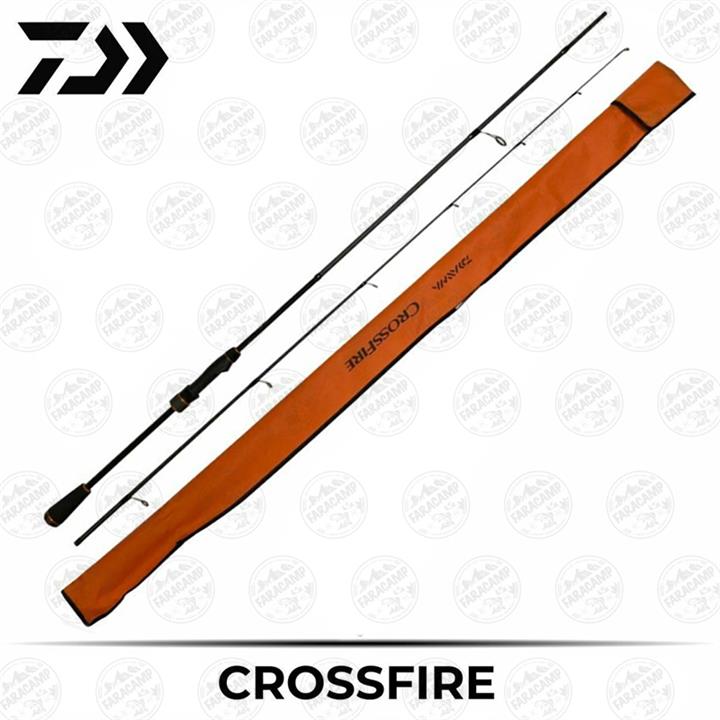 چوب ماهیگیری دایوا دوتکه کربن ۲٫۱ متر مدل کراس فایر CrossFire اکشن ۵-۱۴ CF702LFS-CF